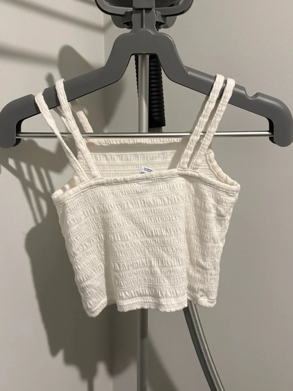 White Smocked Tank Top - kids Casual Camisole
